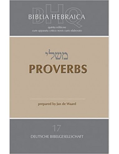 BIBLIA HEBRAICA PROVERBS