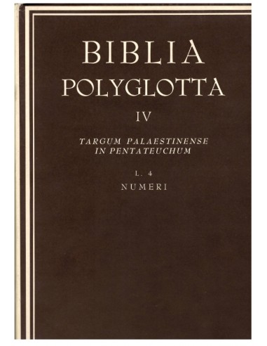 BIBLIA POLYGLOTTA IV L.4 NUMERI