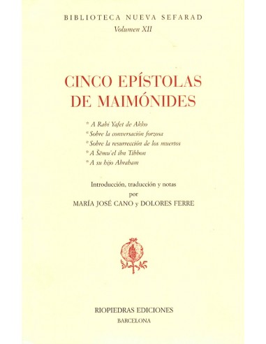 CINCO EPÍSTOLAS DE MAIMÓNIDES