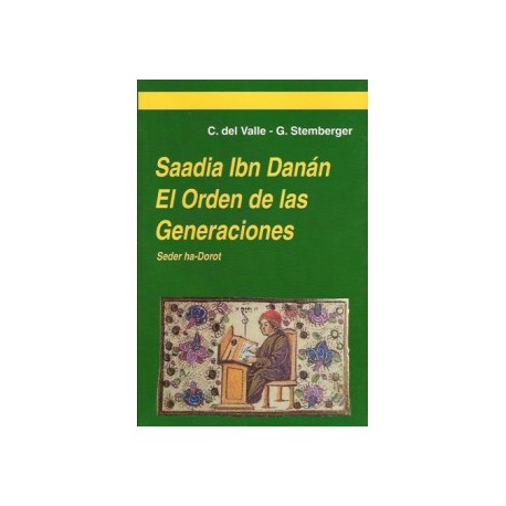 SAADIA IBN DANÁN.  EL ORDEN DE  LAS  GENERACIONES -SEDER HA-DOROT