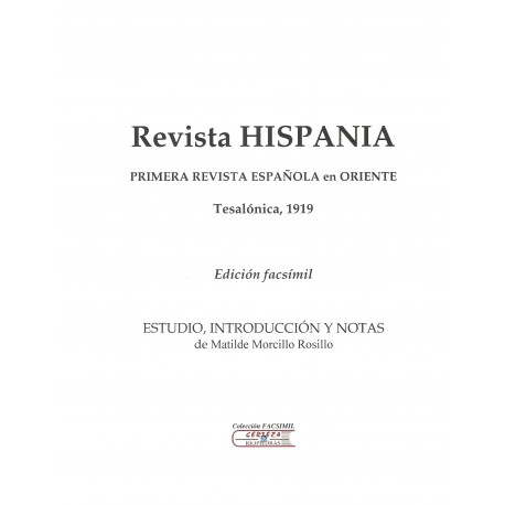 REVISTA HISPANIA. PRIMERA REVISTA ESPAÑOLA EN ORIENTE.